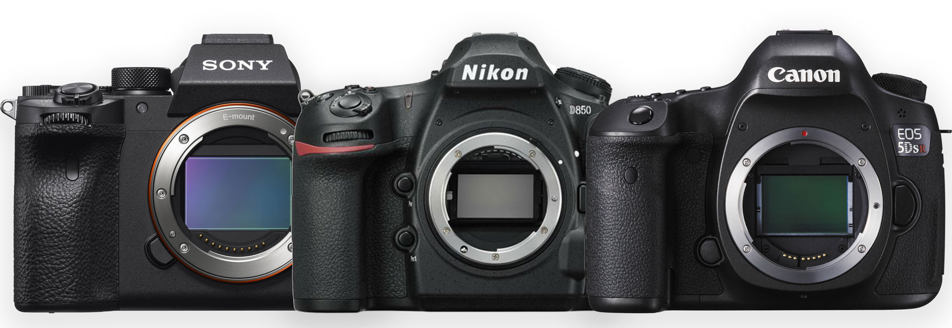 Sony, Nikon, Canon, hoge resolutie