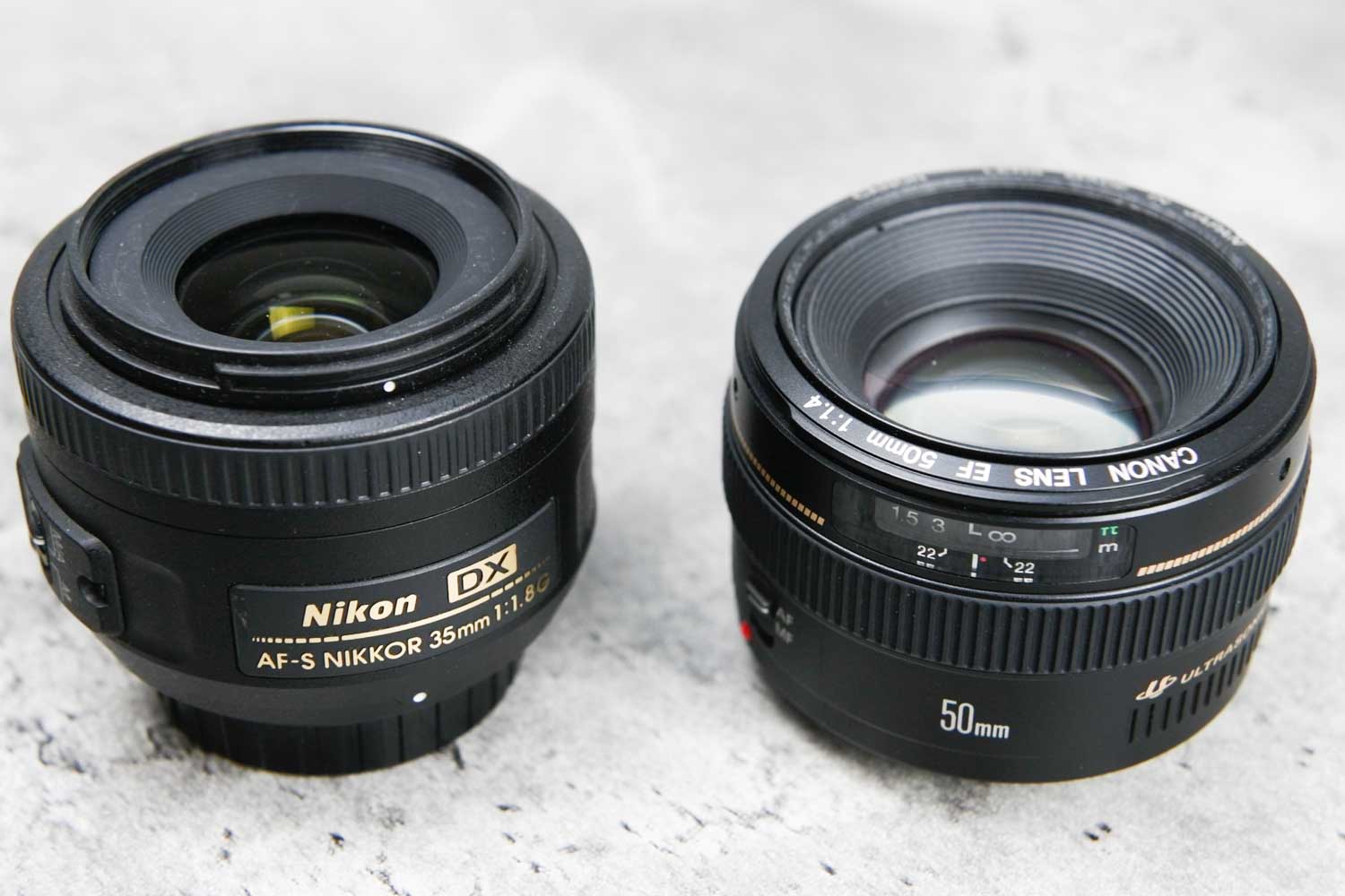 Prime lens Nikon Canon