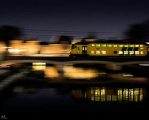 Nachtfotografie Amersfoort treinen