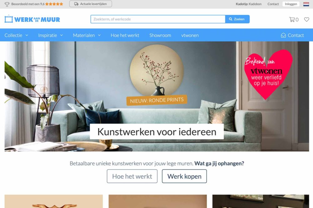 Homepage WerkAanDeMuur.nl